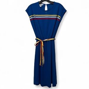 Mari Lynn Fashions Vintage 70's Ribbon Dress Size 12P